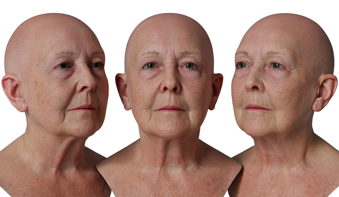 Female 3d head scan download